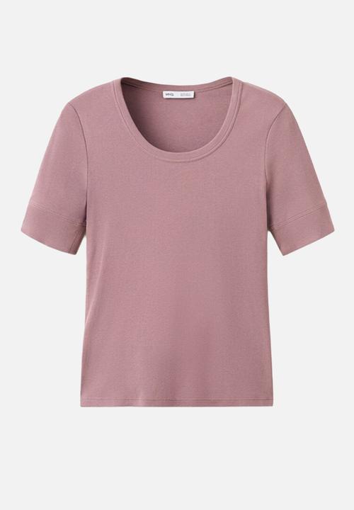 MANGO - T-shirt louise - light/pastel purple