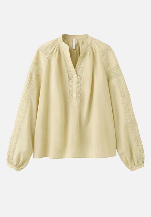 MANGO - Blouse meia - green