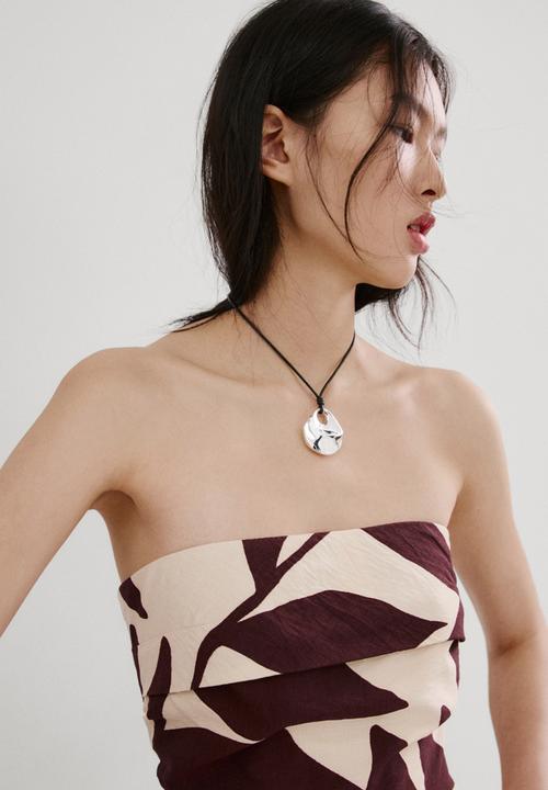 MANGO - Jumpsuit plumas - light beige