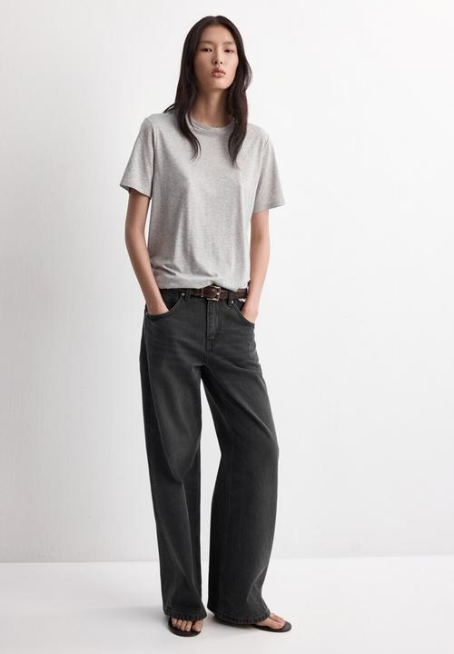 MANGO - Jeans niki - open gray