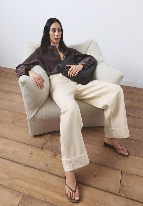 MANGO - Jeans eugenie - light/pastel yellow