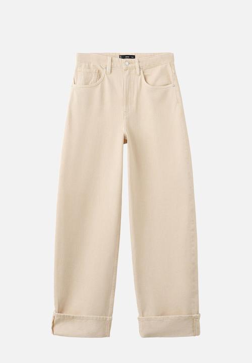 MANGO - Jeans eugenie - light/pastel yellow