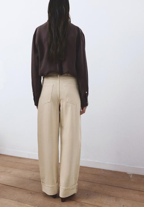 MANGO - Jeans eugenie - light/pastel yellow
