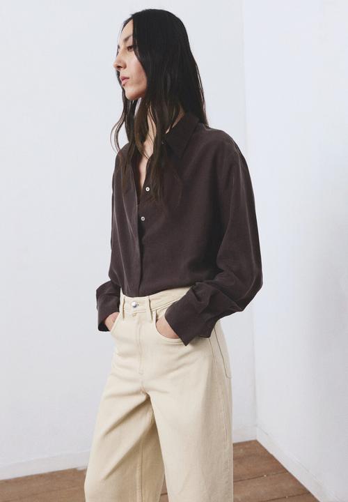 MANGO - Jeans eugenie - light/pastel yellow