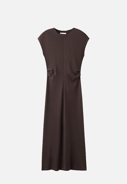 MANGO - Dress carroti - brown