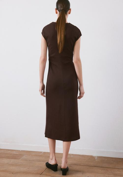 MANGO - Dress carroti - brown