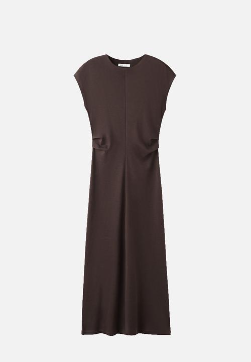 MANGO - Dress carroti - brown