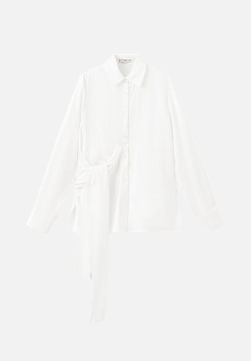 MANGO - Shirt blanca - natural