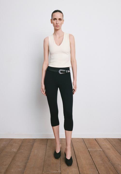 MANGO - Top rayo - light beige