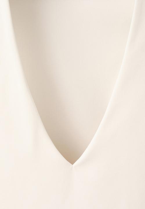 MANGO - Top rayo - light beige