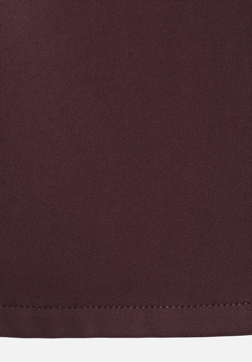 MANGO - Top rayo - dark red