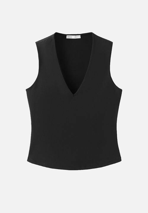 MANGO - Top rayo -  black