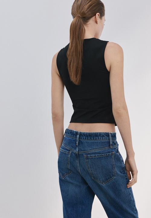 MANGO - Top rayo -  black