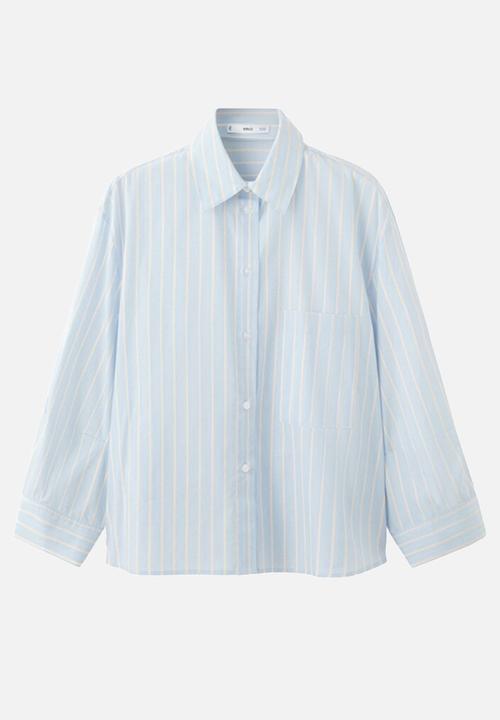 MANGO - Shirt rua -  light/pastel blue
