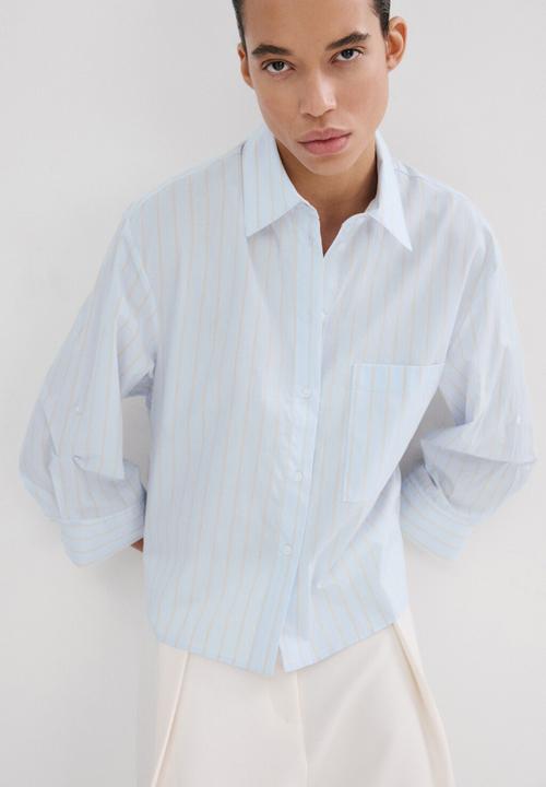 MANGO - Shirt rua -  light/pastel blue