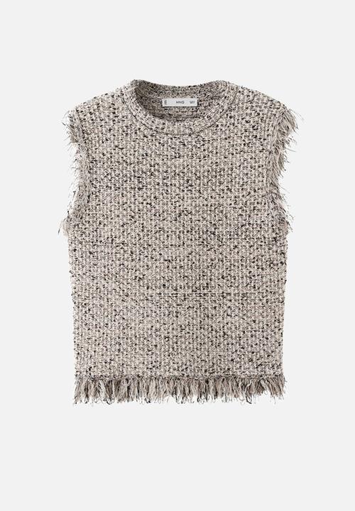 MANGO - Top flequis - black