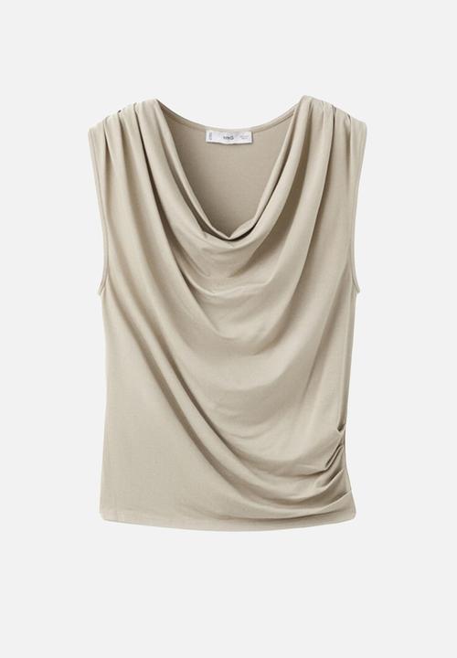 MANGO - T-shirt nice - light/pastel gray