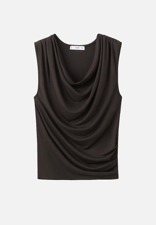 MANGO - T-shirt nice - brown