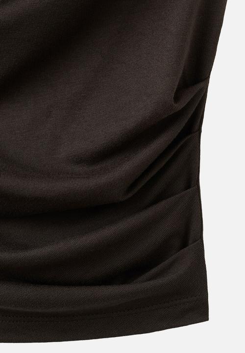MANGO - T-shirt nice - brown