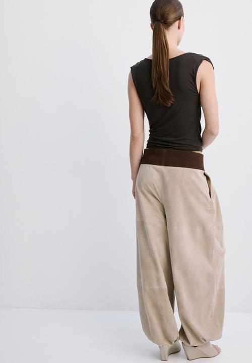 MANGO - T-shirt nice - brown