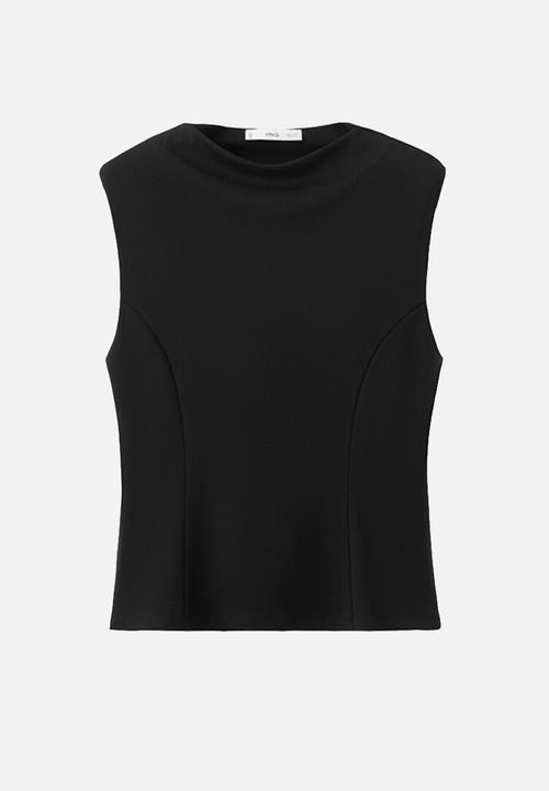 MANGO - T-shirt cuqui - black
