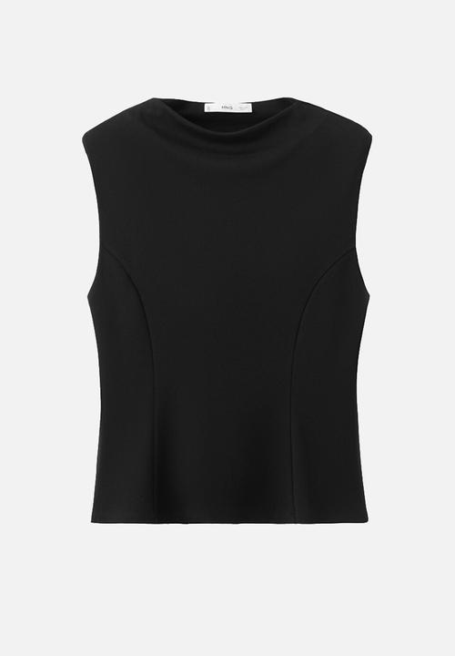 MANGO - T-shirt cuqui - black