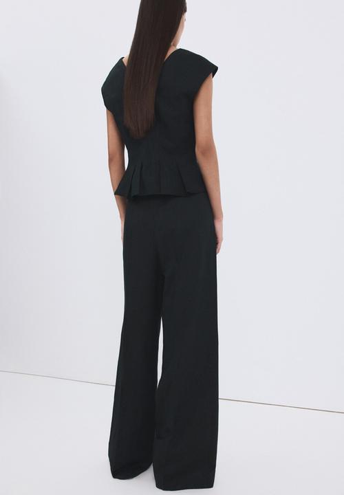 MANGO - Trousers lbolga - navy