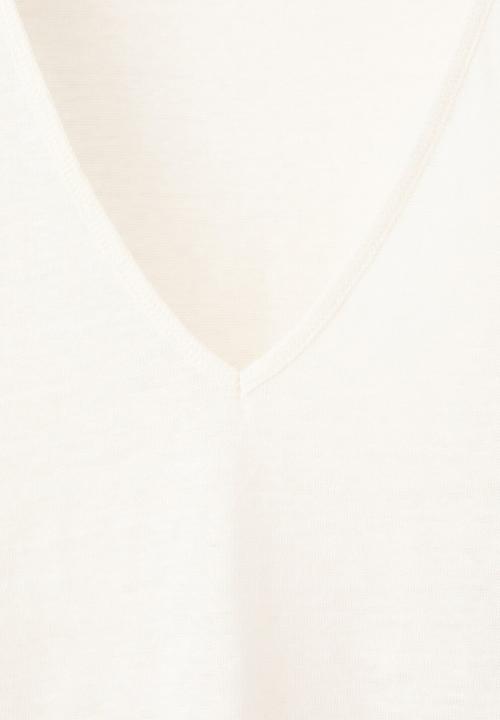 MANGO - T-shirt linito - natural