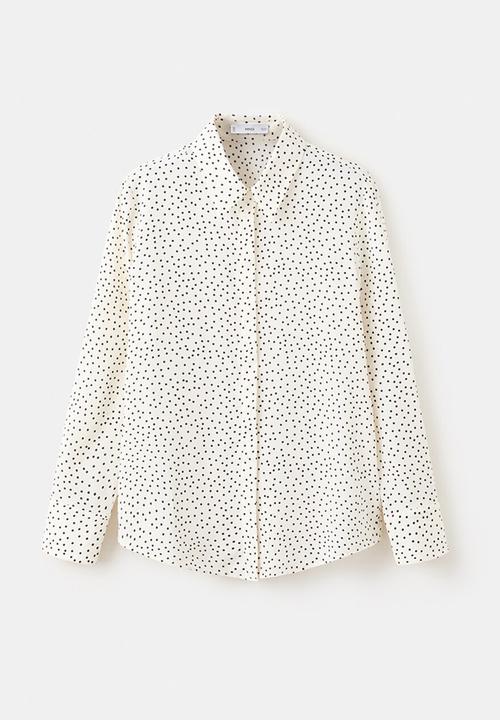 MANGO - Shirt basic- light beige