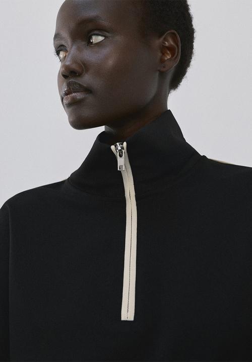 MANGO - Sweatshirt pipin- black