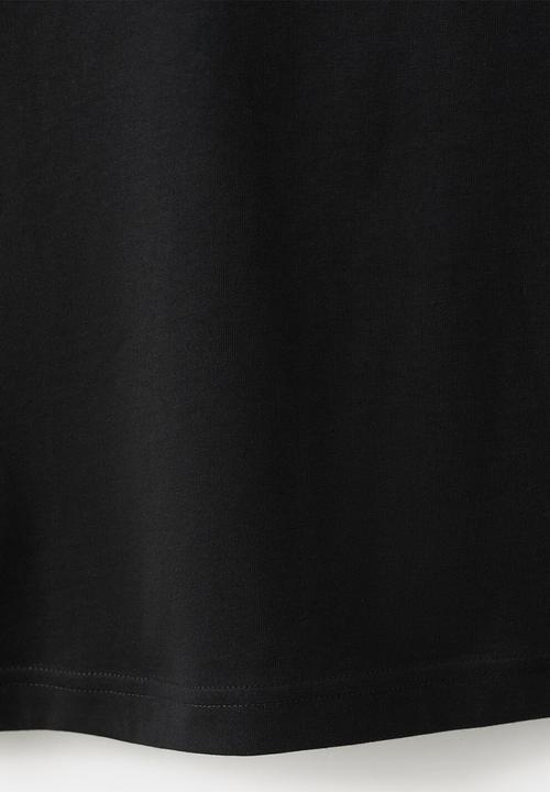 MANGO - T-shirt chals- black