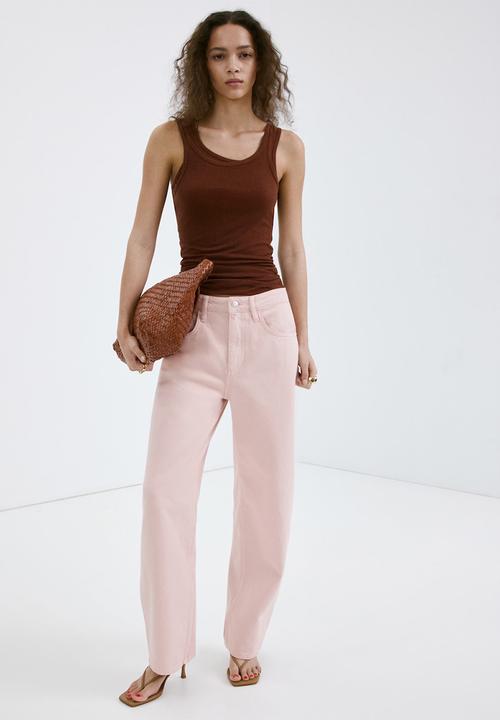 MANGO - Jeans bet- pink