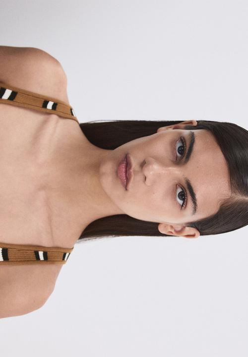 MANGO - Top luko - dark brown