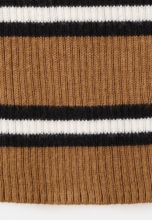 MANGO - Top luko - dark brown