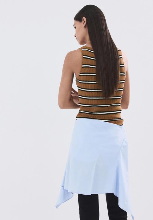 MANGO - Top luko - dark brown