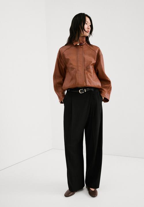 MANGO - Trousers anna- black