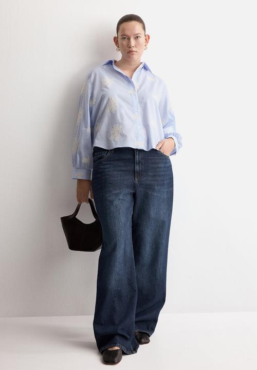 MANGO - Shirt pucara - light/pastel blue