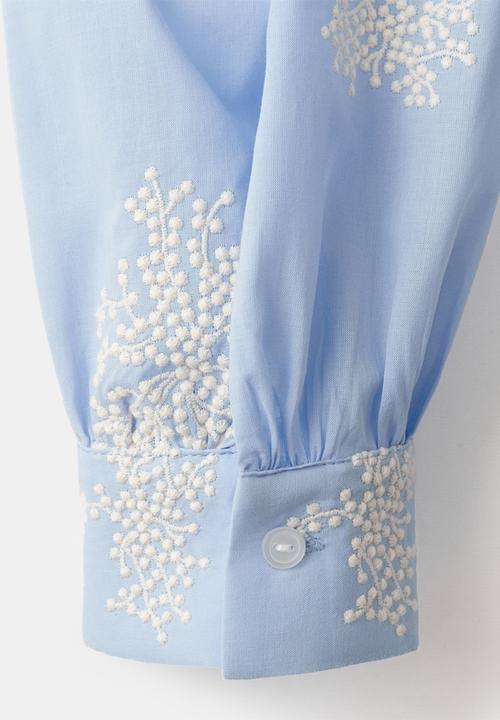 MANGO - Shirt pucara - light/pastel blue