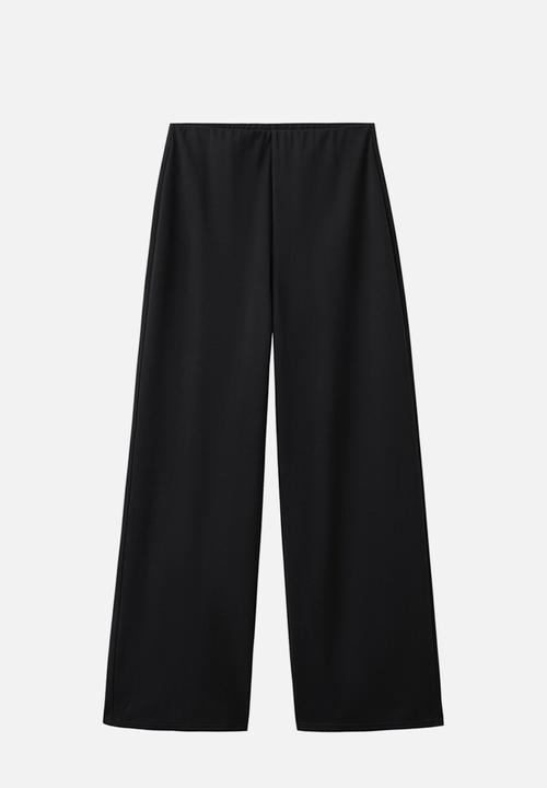 MANGO - Trousers candelo - black