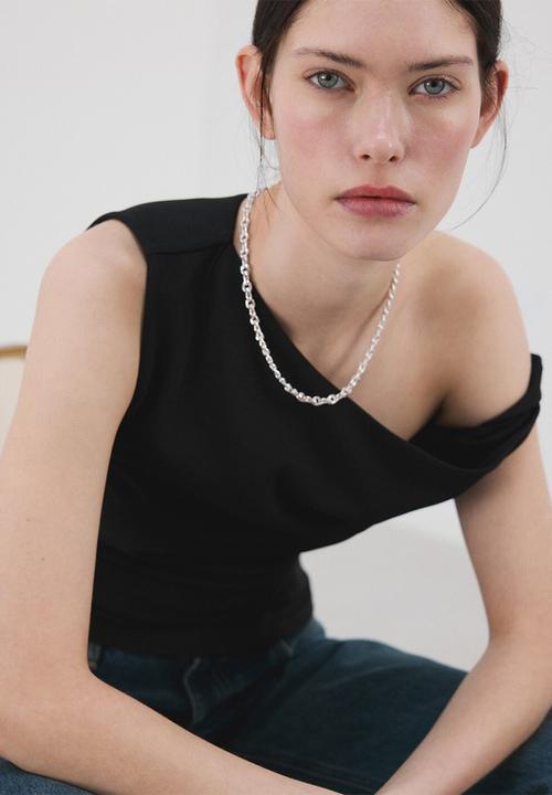MANGO - Top iana - black