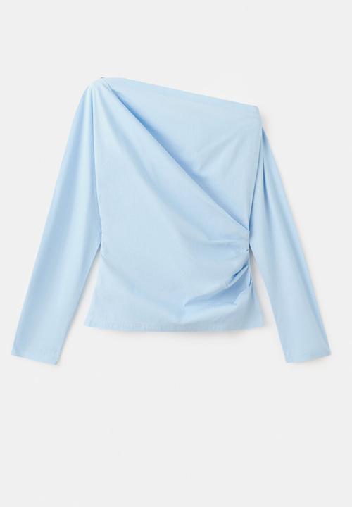 MANGO - Blouse lisamari - medium blue