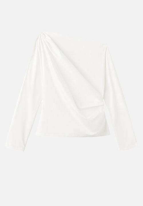 MANGO - Blouse lisamari - natural