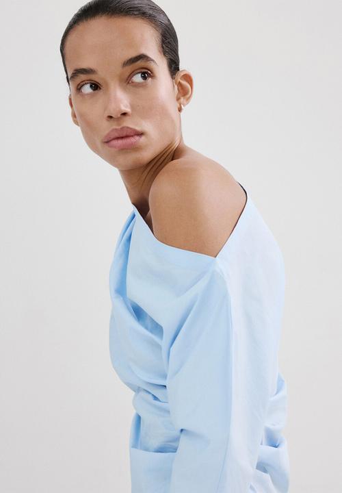 MANGO - Blouse lisamari - medium blue