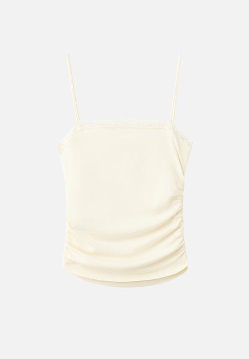 MANGO - Top telma - light/pastel yellow