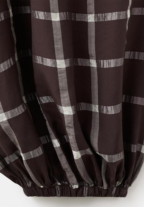 MANGO - Trousers marmol - dark red