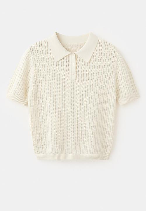 MANGO - Sweater cannoli - light beige
