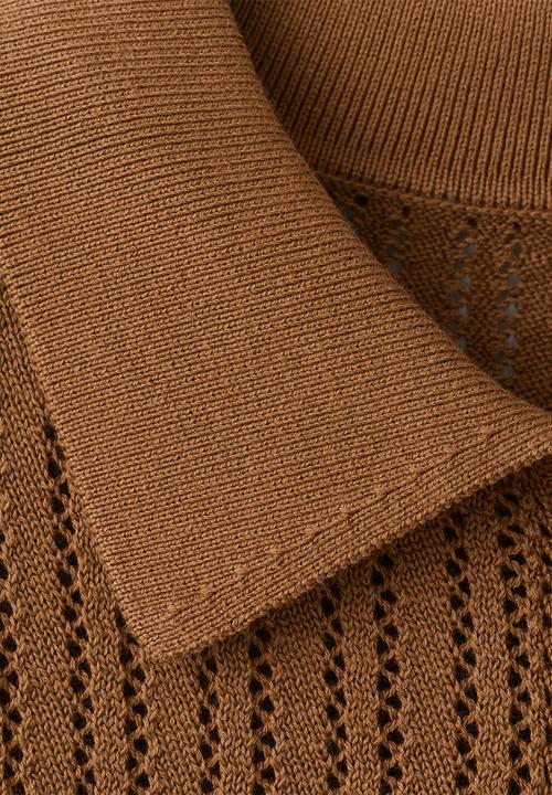 MANGO - Sweater cannoli - dark brown