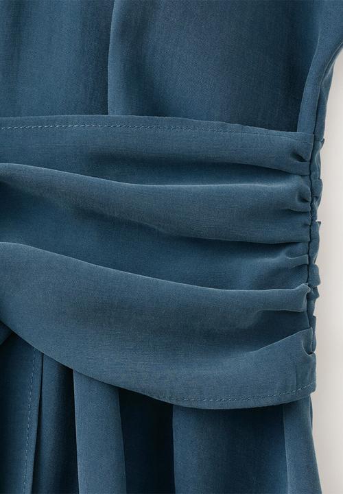 MANGO - Dress maca - medium blue