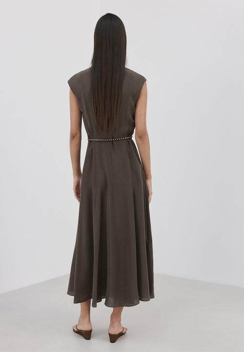 MANGO - Dress ramone - brown