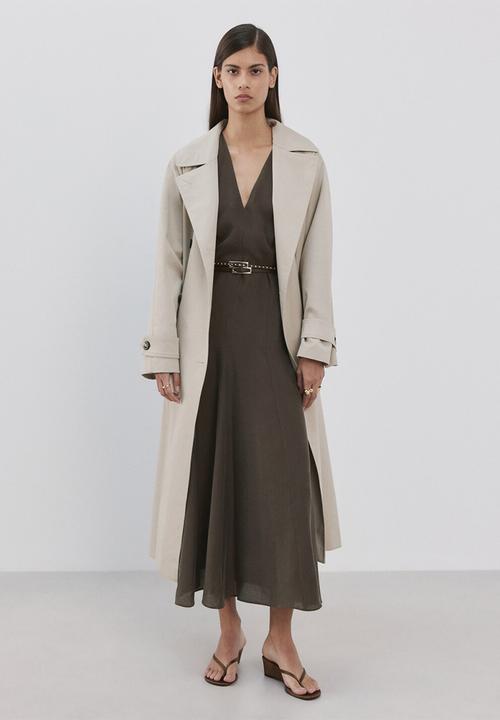 MANGO - Dress ramone - brown